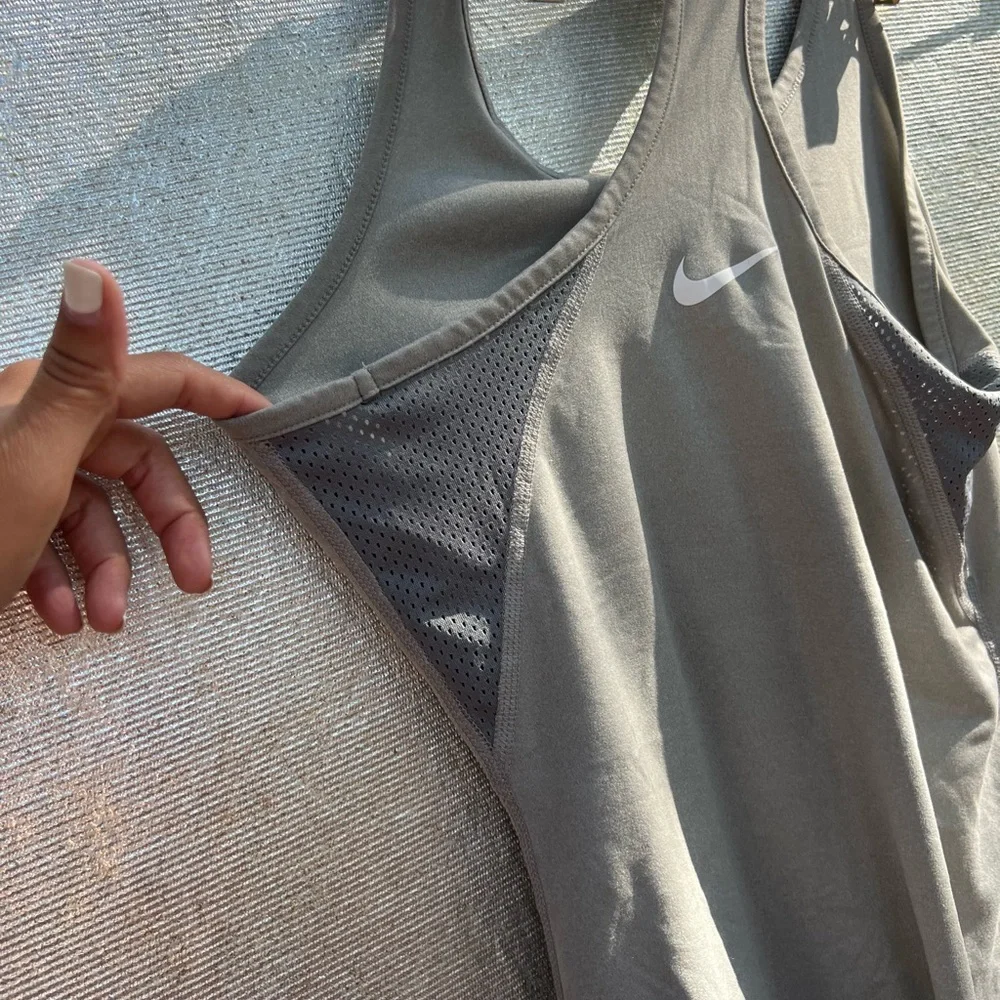 Nike Gray Racerback Tank - Picture 4 of 5